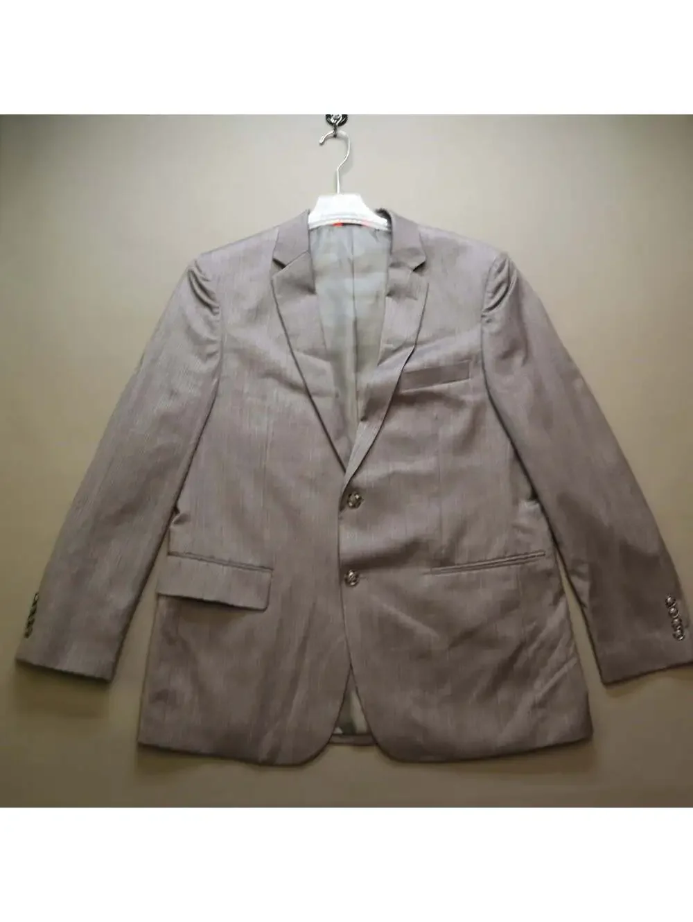 Linea Uomo Mens 2 Piece Suit 42R 36x30 Grey Premium 100% Wool Natural Stretch